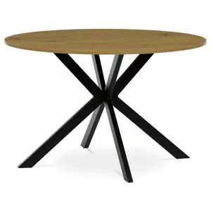 Jídelní stůl 120 x 120 cm, divoký dub, L