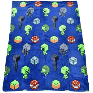 Carbotex Dětská deka Minecraft Mob Monster, 130 x 170 cm