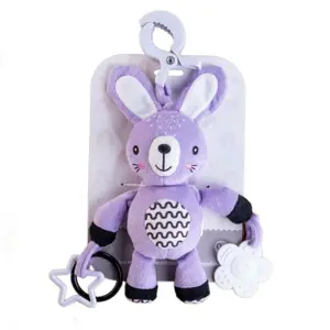 Chrastítko babyted Zajíček plyš 30 cm závěs na postýlku / kočárek