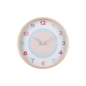 Karlsson 5963MC designové nástěnné hodiny světle modrá, pr. 25 cm