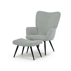 Relaxační křeslo s podnožkou L7285 BLUE6, modrá