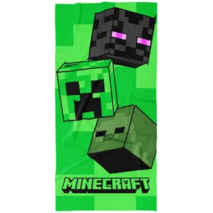 Carbotex Dětská osuška Minecraft Mob Head, 70 x 140 cm