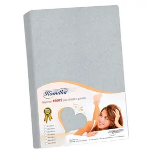 Bellatex Froté prostěradlo středně šedá, 160 x 200 cm