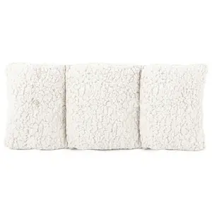 4Home Polštář pod záda beránek bílá, 60 x 30 cm