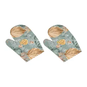 Bellatex Kuchyňská chňapka Monstera šedá, 28 x 18 cm, 2 ks