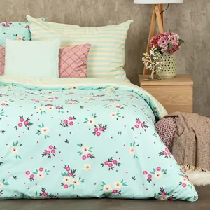 4Home Bavlněné povlečení Ditsy flower, 140 x 220 cm, 70 x 90 cm