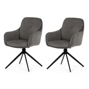 Sada jídelních židlí s vratným mechanismem DCH-P3174 GREY2, 2 ks