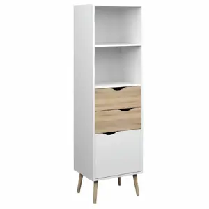 Knihovna OSLO 75382, bílá