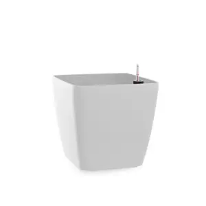 Flower Lover Samozavlažovací květináč Quadrato matt bílá, 18 cm, 18 cm