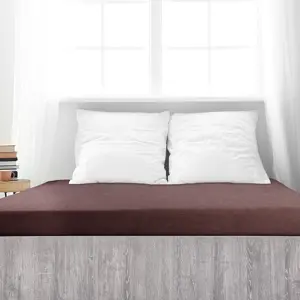 4Home froté prostěradlo Ideál tmavě hnědá, 90 x 200 cm