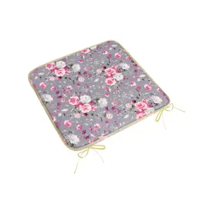 Bellatex Sedák Adéla hladký Květy růže růžová, 40 x 40 cm