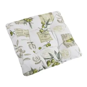 Bellatex Sedák prošívaný Ema Oliva, 40 x 40 cm