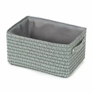 Compactor Úložný košík LILOU, 23 x 15 x 12 cm, šedá