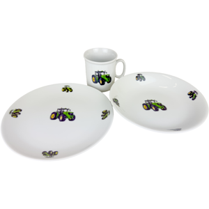 Thun talíř+miska+hrnek dětský NOVÝ TRAKTOR