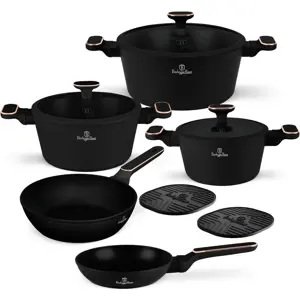 BerlingerHaus Sada nádobí s titanovým povrchem Black Rose, 10 ks