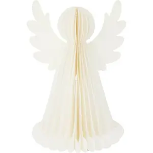 Svítící vánoční dekorace Anděl, 28 cm, 6 LED, na baterie, časovač