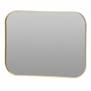 Nástěnné zrcadlo Golden, 35 x 45 cm, kovový rám