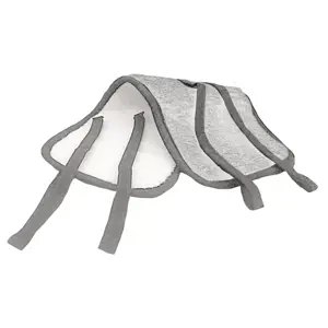 Ledvinový oboustranný pás z ovčí vlny, šedá