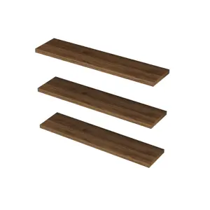 Polička Boss Walnut, 3 ks