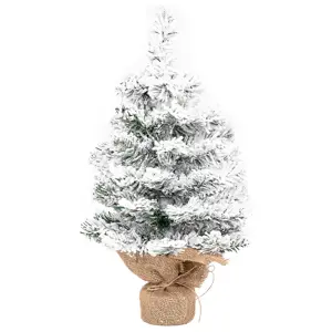 Zasněžený stromek v jutě Tiga, 50 cm, 50 cm