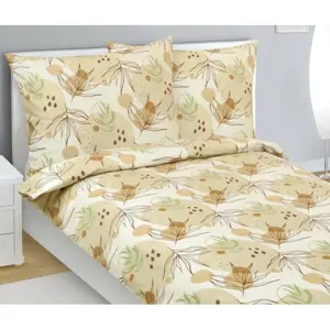 Bellatex Flanelové povlečení Podzim, 140 x 220 cm, 70 x 90 cm