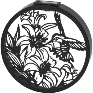 Solární nástěnná dekorace Kolibřík 25 x 5 cm