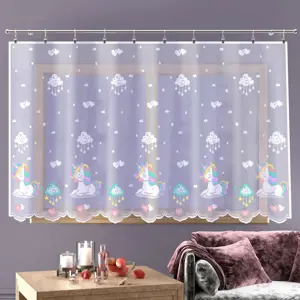 Forbyt Záclona Jednorožec barevná, 300 x 150 cm