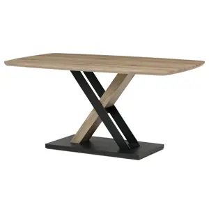 Jídelní stůl X 165 x 80 cm, dub San Remo