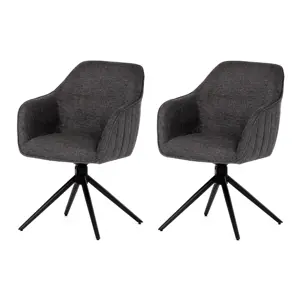 Sada jídelních židlí s vratným mechanismem HC-536 GREY2, 2 ks