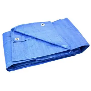 GEKO Nepromokavá krycí plachta s oky Standard modrá, 5 x 6 m, 500 x 600  cm