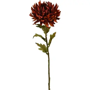 Umělá květina Chryzantéma 62 x 18 cm, hnědá