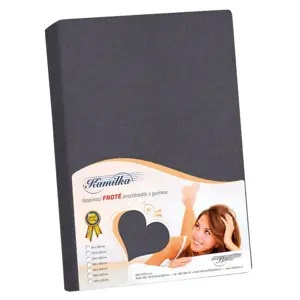 Bellatex Froté prostěradlo grafitová, 90 x 200 cm