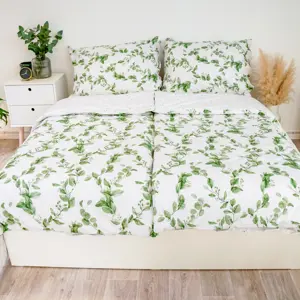 Stanex Bavlněné povlečení Eukalyptus oboustranný, 140 x 200 cm, 70 x 90 cm
