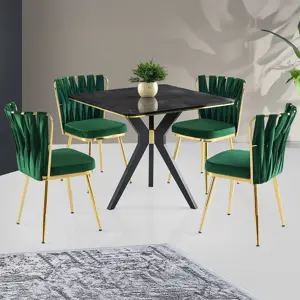 Jídelní stůl Kare Ikon Black Gold