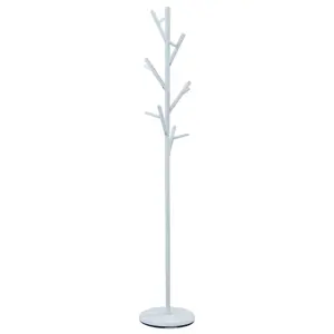 Kovový věšák 83766-02A WT Liam, bílá mat, 170 cm