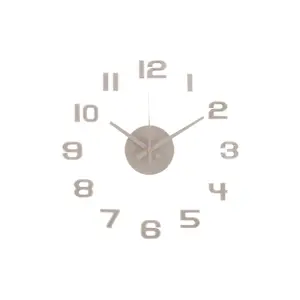 Karlsson  6001WG designové samolepicí hodiny šedá, pr. 40 cm