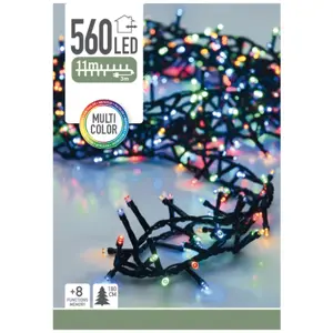 Světelný vánoční řetěz Twinkle barevná, 560 LED, 4HOME