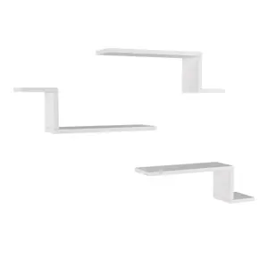 Polička Lowa White, 3 ks