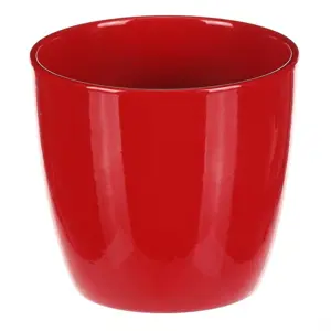 Keramický obal na květiny Terakota, pr. 12 cm, červená