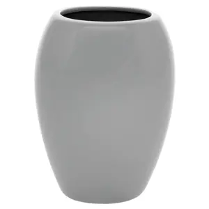 Keramická váza Jar, 14 x 20 x 9 cm, šedá