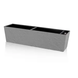 Flower Lover Samozavlažovací truhlík Supreme Stone šedá, 75 cm, 75 cm