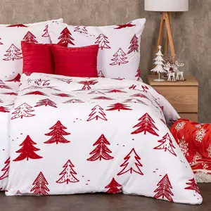 4Home Povlečení Trees mikroflanel, 140 x 220 cm, 70 x 90 cm