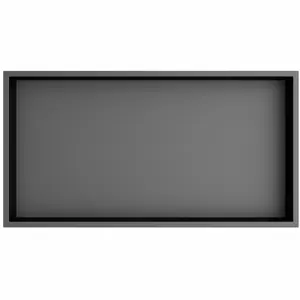 POLYSAN 1301-53B Inserta zapuštěná police do obkladu 51 x 27 cm, nerez, antracitová