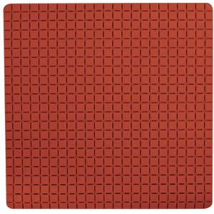 Spirella Protiskluzová podložka do sprchy QUADRO Premium, terakota, 54 x 54 cm