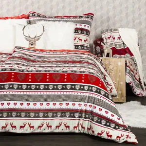 4Home Vánoční povlečení mikroflanel Winter, 140 x 220 cm, 70 x 90 cm