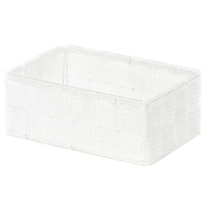 Compactor Úložný organizér do zásuvky Compactor TEX - košík M, 18 x 12 x 7 cm, bílý, M