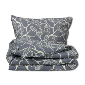 Matex Saténové povlečení Zlaté listí, 140 x 200 cm, 70 x 90 cm