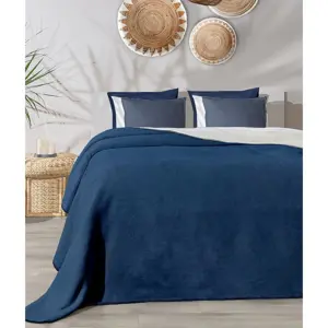 Deka Twin modrá & krémová, 150 x 200 cm