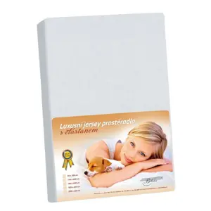 Bellatex Jersey prostěradlo s elastanemsvětle šedá, 140 x 200 cm