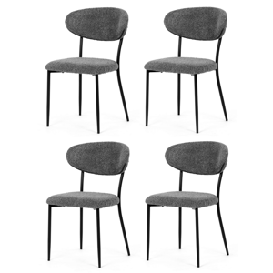 Sada jídelních židlí CT-W1021 GREY2, 4 ks